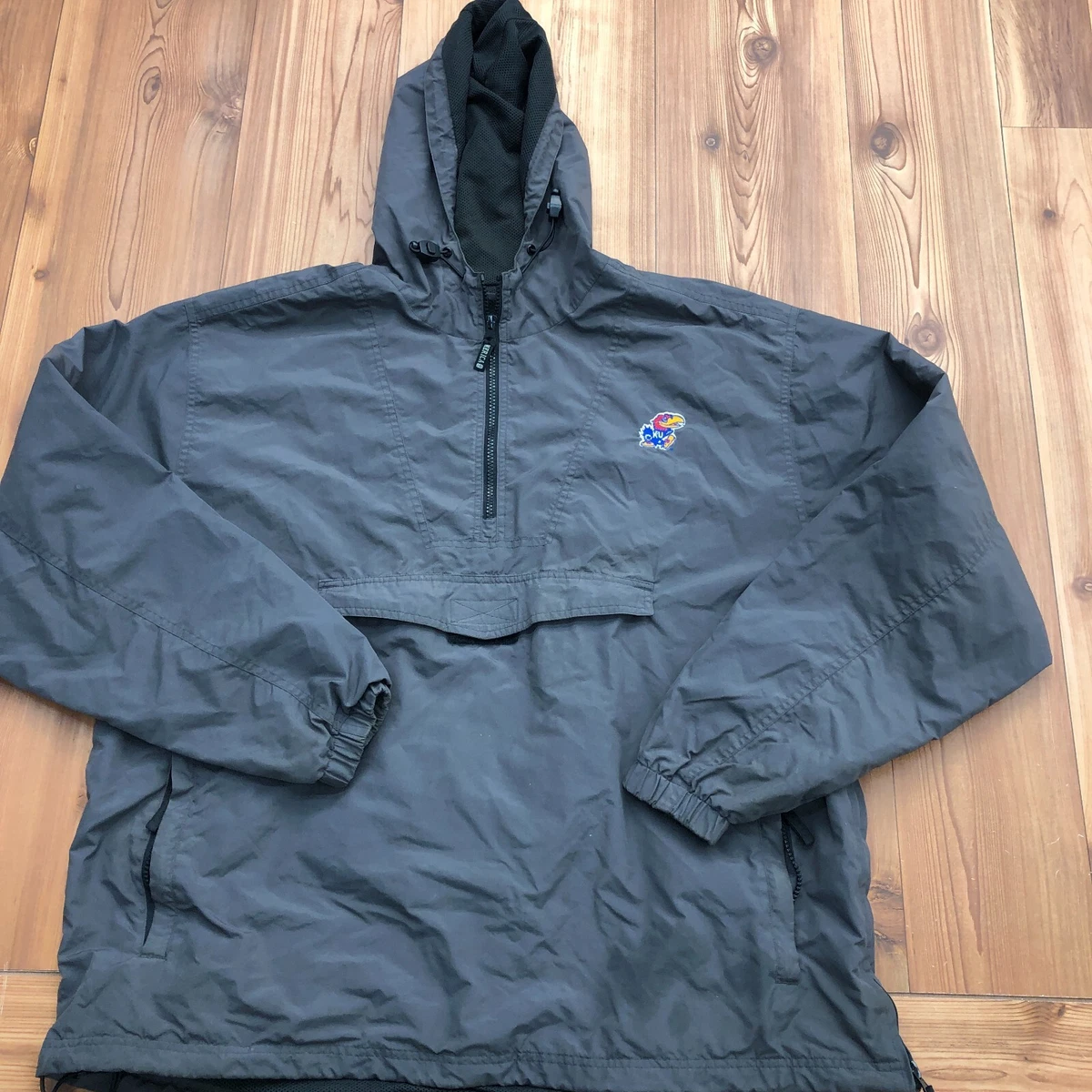 Vintage J. America Establish 1992 Blue Lined Pullover Windbreaker Jacket Adult L