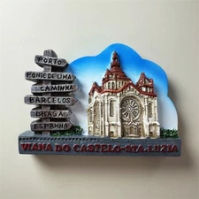 Viana do Castelo Portugal Tourist Souvenir Craft Gift 3D Resin Fridge Magnet