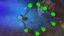 Uranium glass necklace uranium glass beads handmade #24087