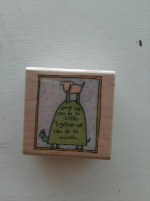  New sealed Alone we can do so littles, together we can do so much stamp