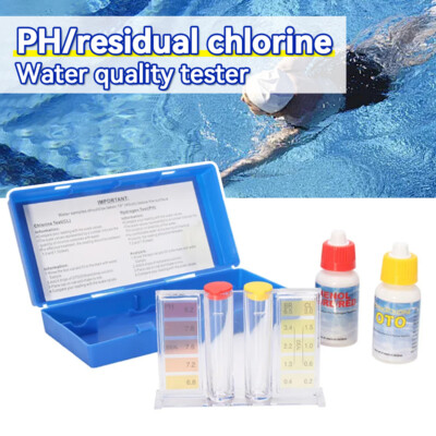 Swimming Pool Spa Test Kit Water Quality for pH bromine chlorine OTO Pool Tester