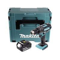Makita Dhp 482 T1J Akku Schlagbohrschrauber 18 V 62 Nm + 1X Akku 5,0 Ah + Makpac
