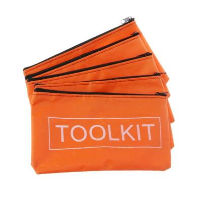 5pcs Zipper Storage Bags Waterproof Oxford Cloth Tool Bag Hardware Toolkits