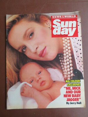 Jerry Hall Marie Helvin John Nettles Bergerac SUNDAY MAGAZINE October 13 1985  