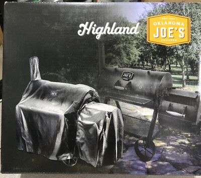 Oklahoma Joe's Highland 58.5-in W x 47.25-in H Black Horizontal Smoker Cover