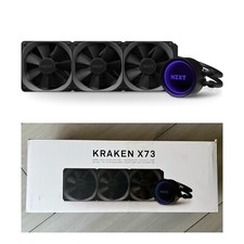 NEW KRAKEN X73 360mm RGB CPU Liquid Cooler Rotating Infinity Mirror Design NZXT