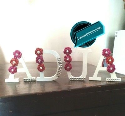 Love Scritte Lettere Nome In Legno Per Tavolo Battesimo Nascita Compleanno Ebay