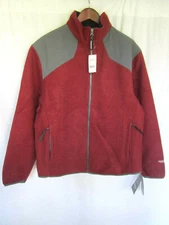 Woolrich Jacket Mens Large Burgundy Clove Wool & Nylon TechnoWool