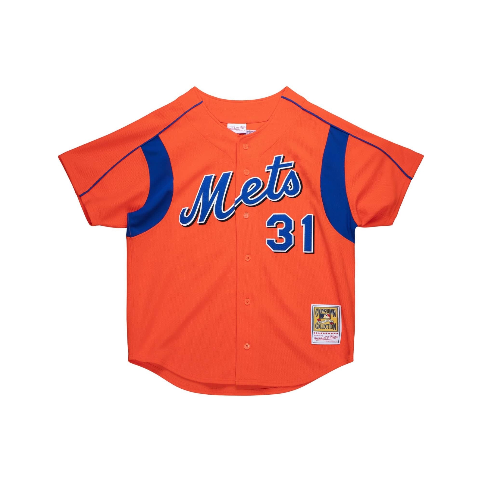 MITCHELL - NESS MLB AUTHENTIC WATTING PRACTICE JERSEY - NY METS 2004 MIKE PIAZZA 21890₽