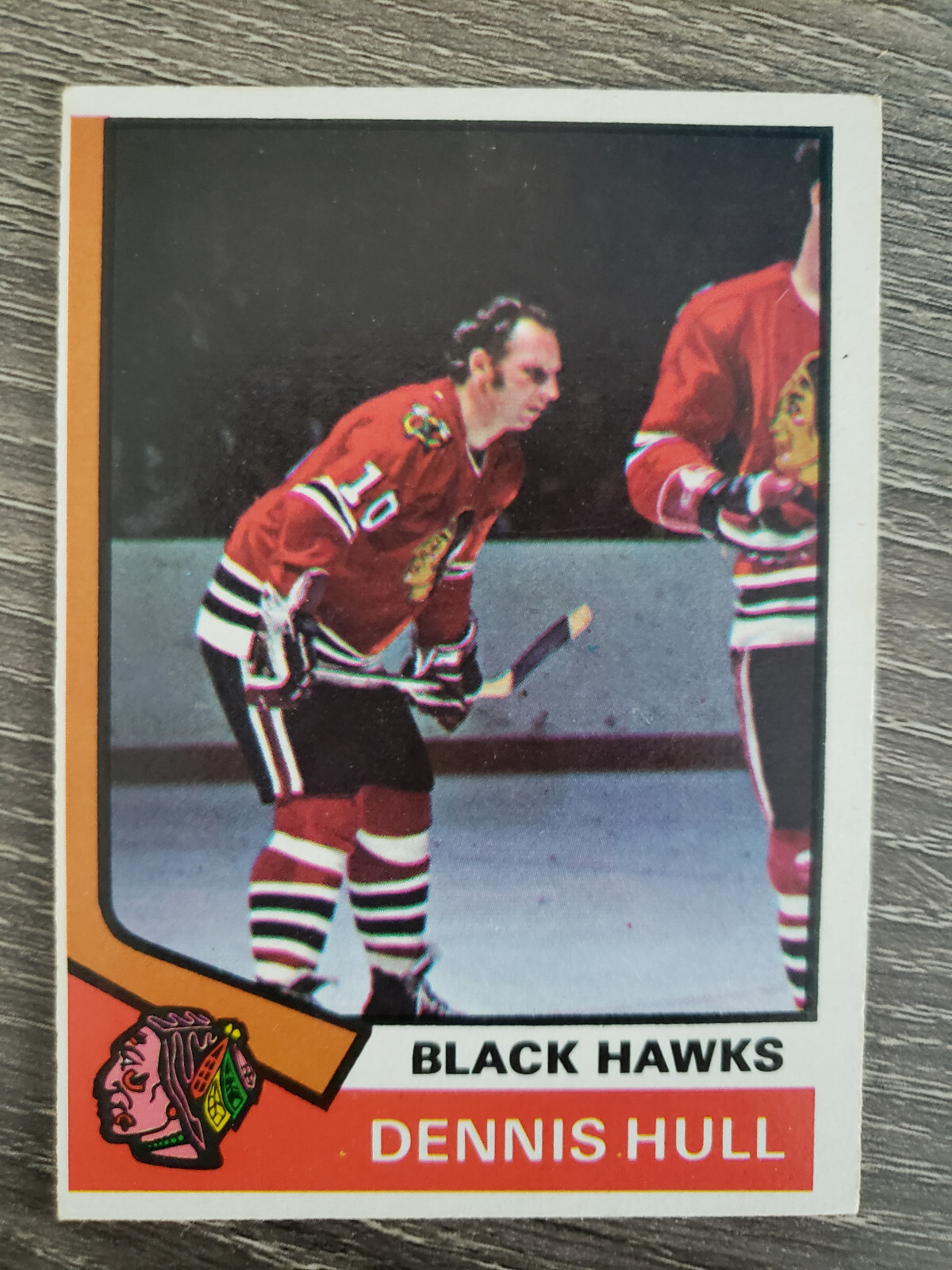 1974-75 O-Pee-Chee Dennis Hull Hockey Card #150 Chicago Blackhawks