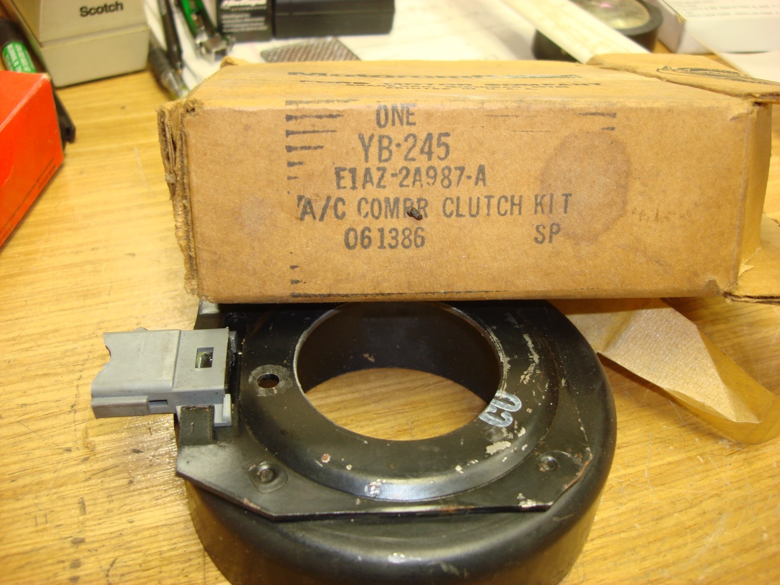 nos E1AZ-2A987-A Ford A/C AC Compressor Clutch Kit E1AZ2A987A Motorcraft YB-245