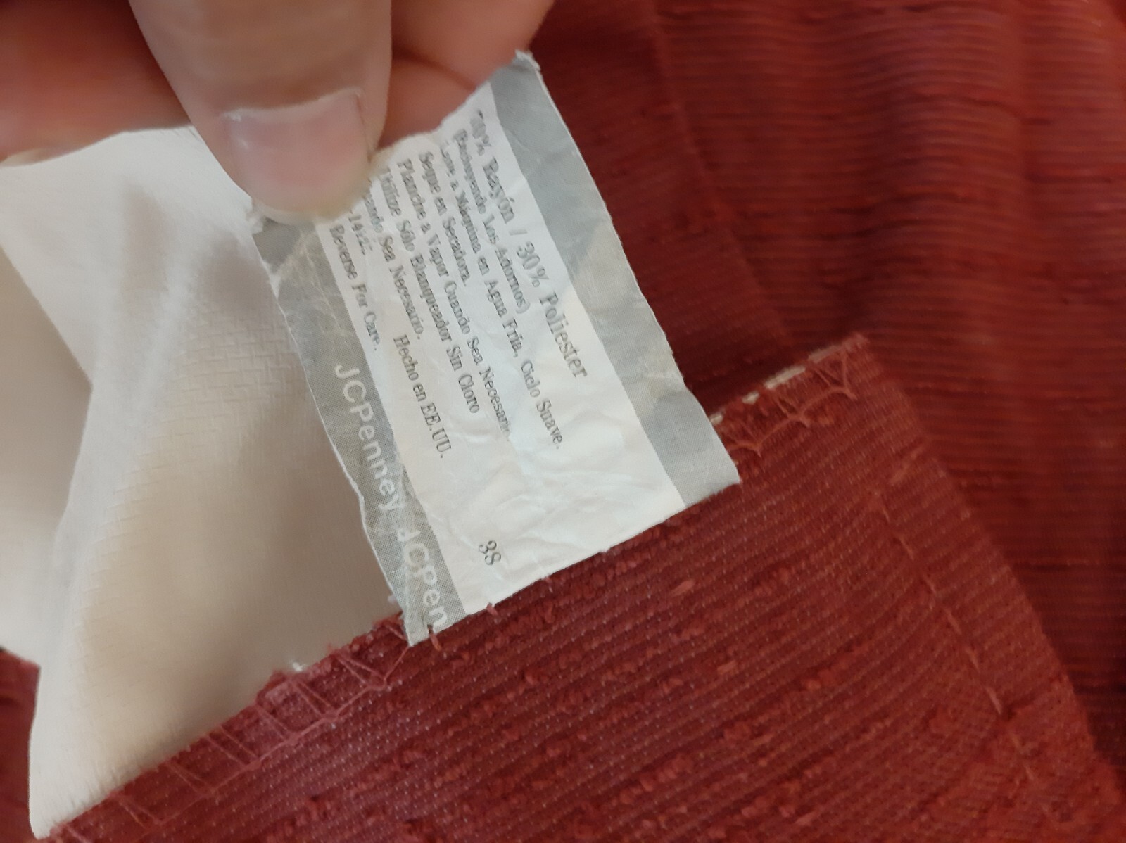 2 Panels JC Penney Curtains 50 x 84” Burgundy Red Pinch Pleat Drapes