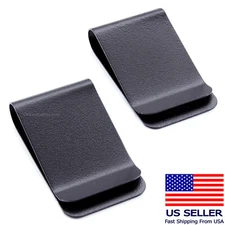 Metal Belt Clips - Model 7 - Powder Coated Holster Belt Clips - Tactical Black