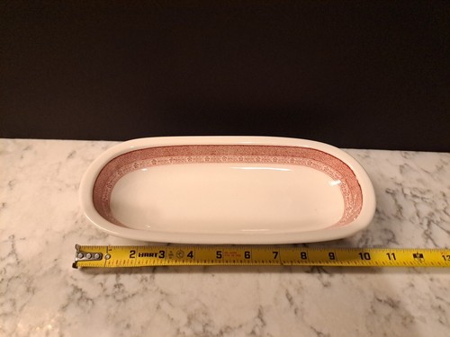 Vintage Scammell’s Trenton China Symphony Pattern Oval Celery Relish Appetizer - Picture 6 of 8