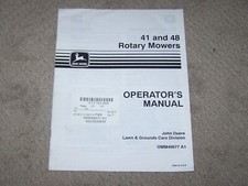 John Deere Used 41 & 48 Rotary Mowers Operator Manual A5