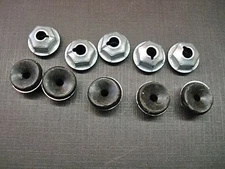 10 pcs 10-32 zinc plated nuts with mastic sealer Ford Lincoln Mercury Willys