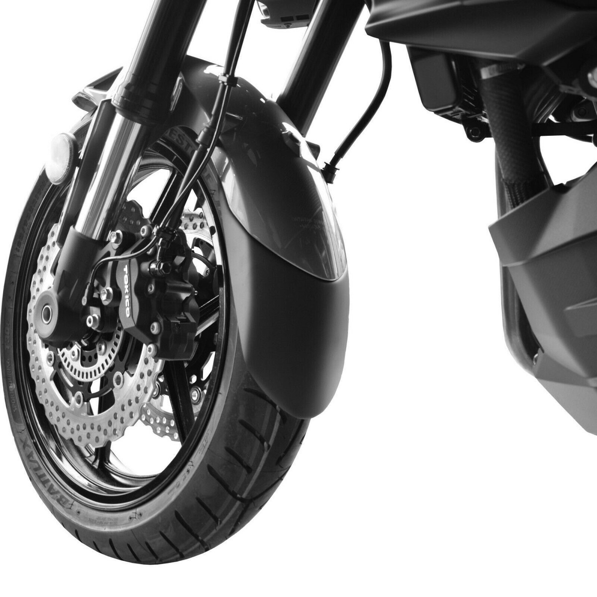 EXTENSION PROLONGATEUR GARDE boue av pyramid Kawasaki kle 650 1000 versys 2010+ EUR 24,00