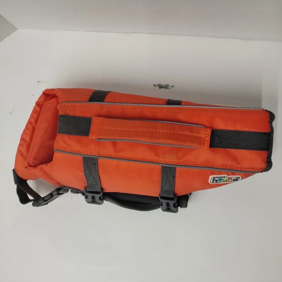 L Outward Hound 狗救生衣小号橙色灰色安全背心可调节 — 第 3/4 张图片