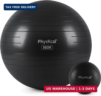 PhysKcal Yoga Ball for Exercise, Pilates Set, 4 Sizes Fitness Ball for Workout,