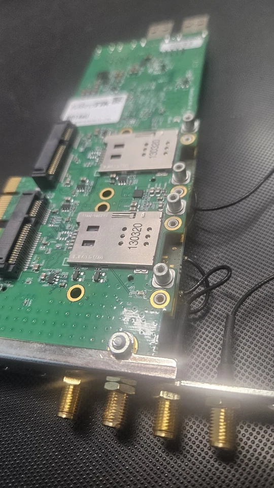 MikroTik RB14E | RouterBOARD 14e 4 slot miniPCIe adapter + 2 Telit Modules - Image 3 of 4