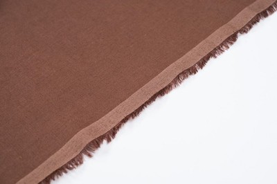 Ermenegildo Zegna Linen Cotton Fabric Brown 8m 180g Luxury Italian Summer Cloth