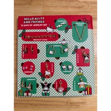 Hello Kitty and Friends 12 Days of Jewelry Set Earrings Necklace Bracelet Charms