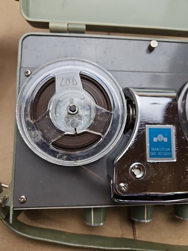 Vintage Midland Transistor Tape Recorder Reel To Reel Player Solid State Works - Picture 18 of 24