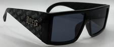 Classic Biker Hardcore Gangster Hip Hop LOCS SUNGLASSES Black Frame Dark Lens