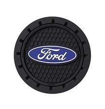 000651R01 Ford Oval Auto Car Truck SUV Cup Holder Coaster 2-Pack , Blue
