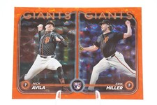 Nick Avila Erik Miller Rookie Combos ORANGE /299 Topps Update US271 Giants 2024