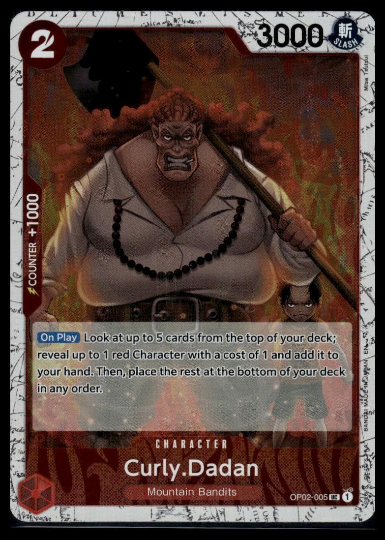 Premium Booster -The Best- Vol. 2 #OP02-005 Curly.Dadan (Pirate Foil)