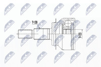 NEU - NTY NPZ-MZ-061 Gelenksatz, Antriebswelle FüR Mazda