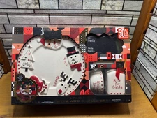 F-A-O Schwarz 2 piece Santa's milk and cookie set