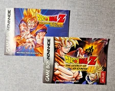 Dragon Ball Z Legacy of Goku 1 & 2 Instruction Booklet - Manual Only - GBA