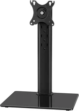 Single Monitor Stand VESA Mount for 13-32 Inch Screens, Free-Standing Monitor