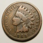 1888 Indian Head Cent Penny G-VG  "Not Cleaned - Actual Coin Pictured"