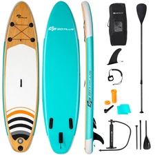 Paddle Board 11' Inflatable Stand up Paddle Surfboard W/Bag Aluminum Paddle Pump