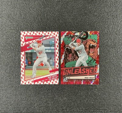 2021 Donruss Unleashed Mike Trout Red /149 Case Hit + Liberty Head Red /50 SSP