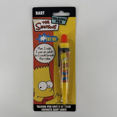 #ad The Simpsons Bart Simpson Talking Pen Brand New Tested Works Fast Free Shipping $14.99