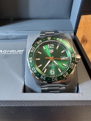 TAG Heuer Formula 1, 43mm Green Dial MSRP $2,100.00. WAZ1017. LIMITED EDITION