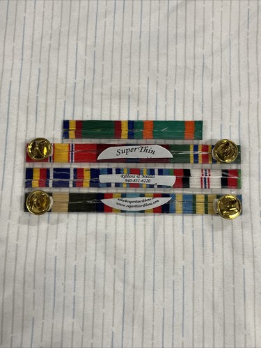 Super Thin USMC Military 4 Row & 11 Ribbon Rack Ribbon Stack | eBay
