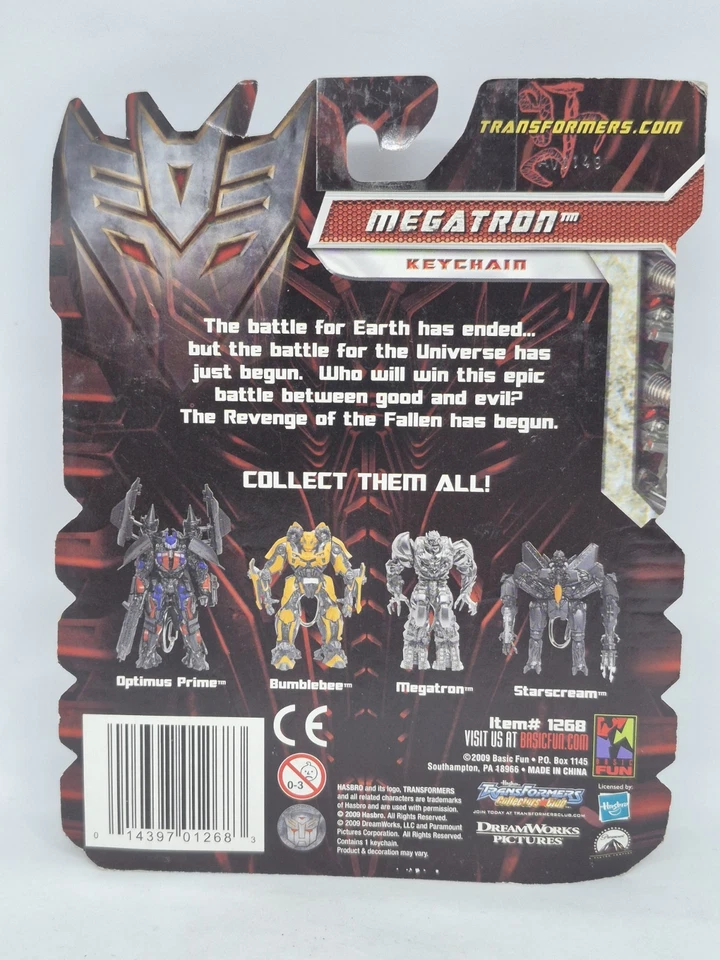 Megaton Revenge of the Fallen 2009 Transformers Decepticon Autobot Keychain  - Image 2 of 4