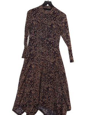 Mint Velvet A-Line Midi Dress UK10 in Black