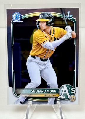 #ad 2025 Bowman Chrome Prospects Shotaro Morii #BCP 170 RC Athletics $1.45