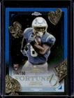 2025 Topps Chrome Omarion Hampton Blue Refractor (RAW)