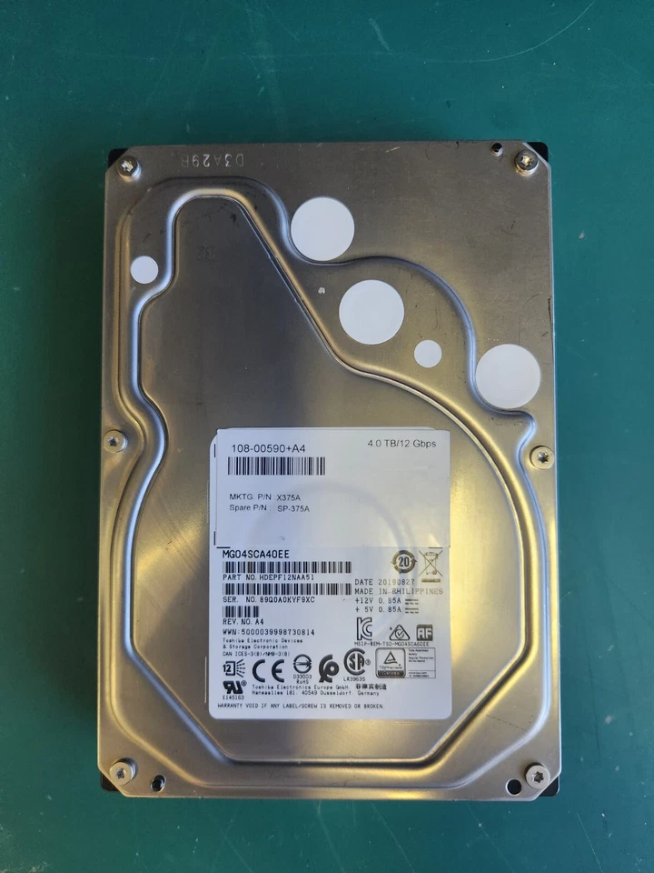 3.5" 4TB SAS Internal Hard Drive, Mixed Brand & Model