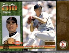 1999 PACIFIC OMEGA GOLD FOIL ROOKIE BLANK SERIAL #39 JIN HO CHO KOREA 1/1