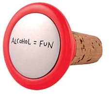 Quirky Corks! Alcohol = Fun Wine Bottle Stopper - Our Name is Mud