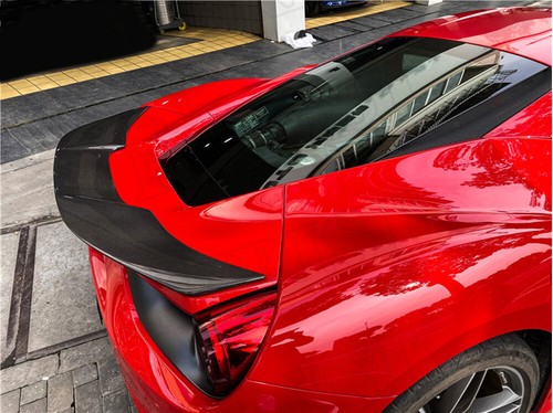 Spoiler Carbon Fiber Rear Trunk Wing Spoiler Lip For Ferrari 488 coupe 2017-up - Picture 5 of 12