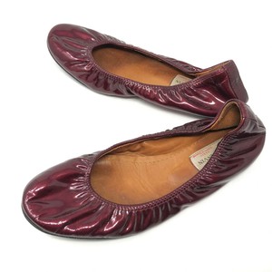lanvin patent leather ballet flats
